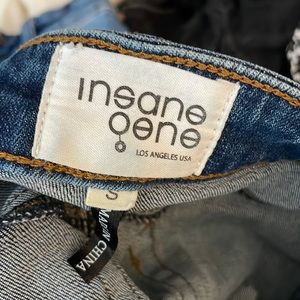 High waisted jean shorts with peek a boo pockets